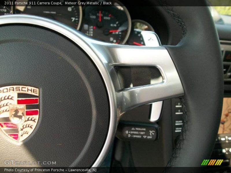 Meteor Grey Metallic / Black 2011 Porsche 911 Carrera Coupe