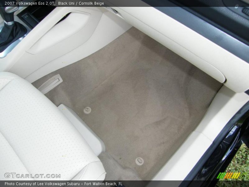 Black Uni / Cornsilk Beige 2007 Volkswagen Eos 2.0T