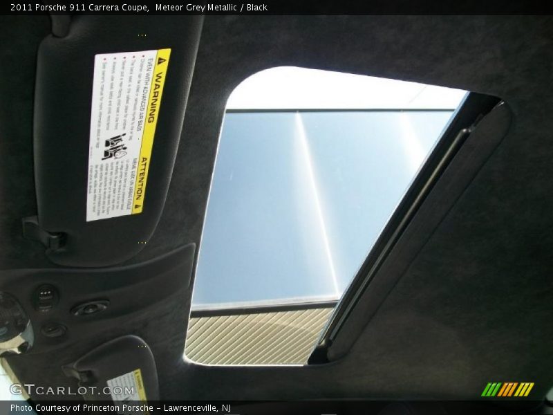 Meteor Grey Metallic / Black 2011 Porsche 911 Carrera Coupe