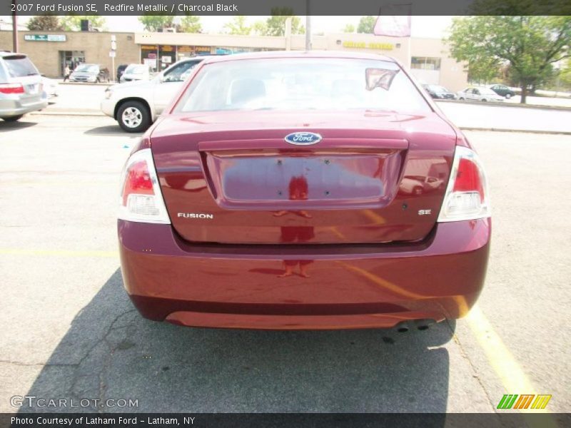 Redfire Metallic / Charcoal Black 2007 Ford Fusion SE
