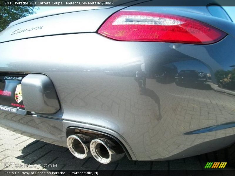 Meteor Grey Metallic / Black 2011 Porsche 911 Carrera Coupe