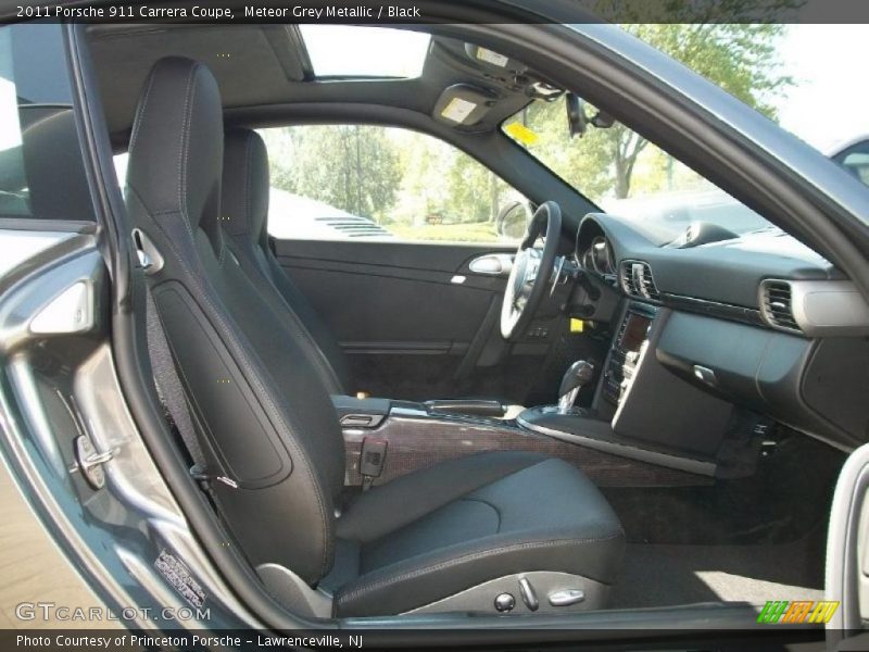 Meteor Grey Metallic / Black 2011 Porsche 911 Carrera Coupe