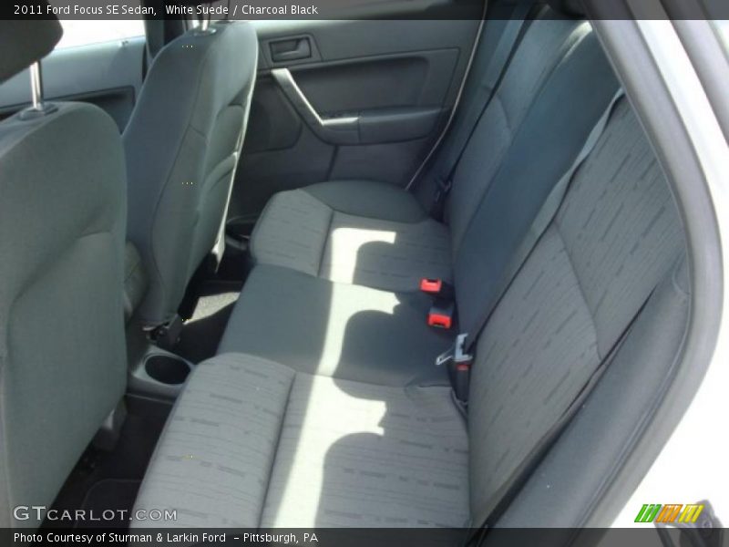 White Suede / Charcoal Black 2011 Ford Focus SE Sedan