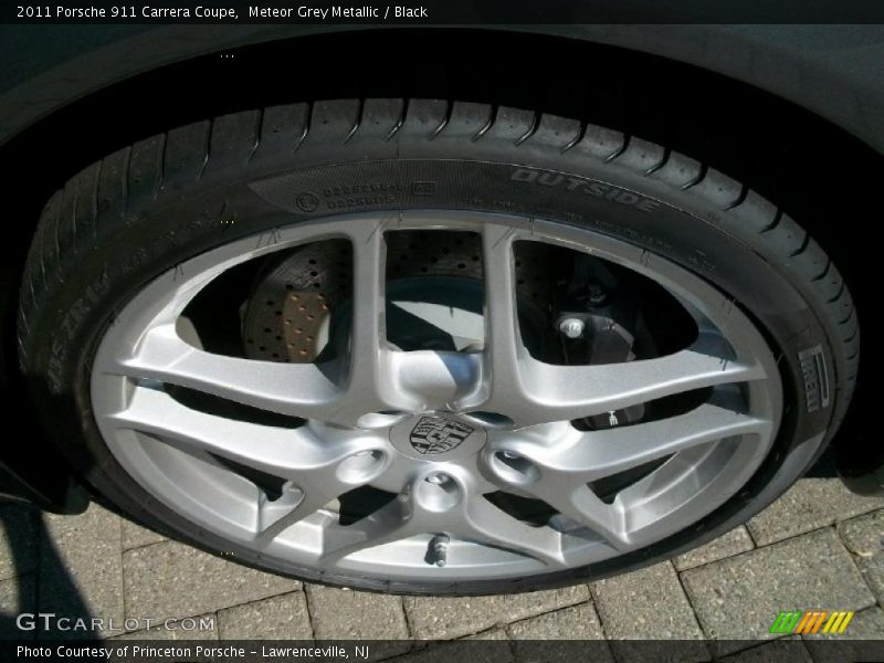 Meteor Grey Metallic / Black 2011 Porsche 911 Carrera Coupe