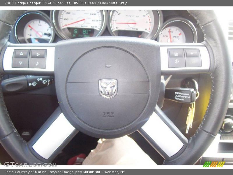 B5 Blue Pearl / Dark Slate Gray 2008 Dodge Charger SRT-8 Super Bee