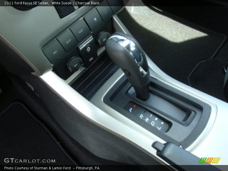 White Suede / Charcoal Black 2011 Ford Focus SE Sedan