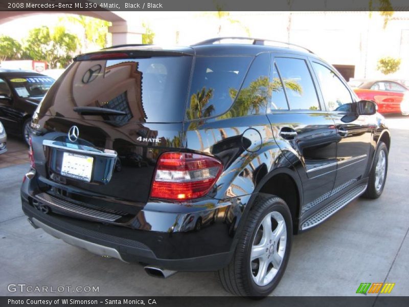 Black / Black 2008 Mercedes-Benz ML 350 4Matic