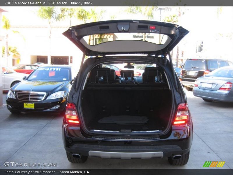 Black / Black 2008 Mercedes-Benz ML 350 4Matic