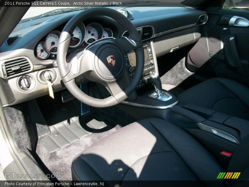 Arctic Silver Metallic / Black 2011 Porsche 911 Carrera S Coupe