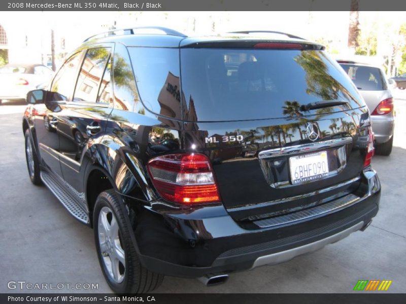 Black / Black 2008 Mercedes-Benz ML 350 4Matic