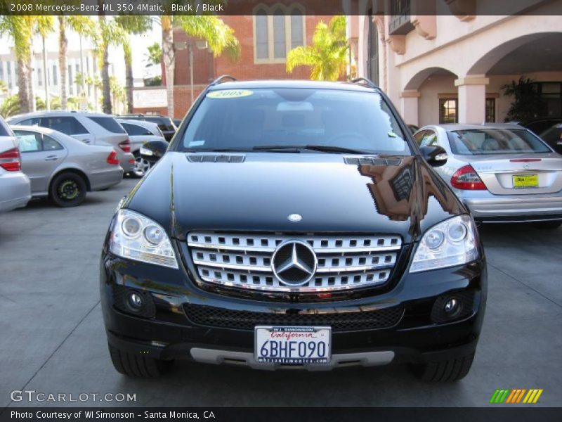 Black / Black 2008 Mercedes-Benz ML 350 4Matic
