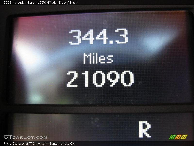 Black / Black 2008 Mercedes-Benz ML 350 4Matic