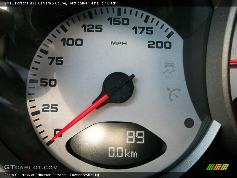 Arctic Silver Metallic / Black 2011 Porsche 911 Carrera S Coupe
