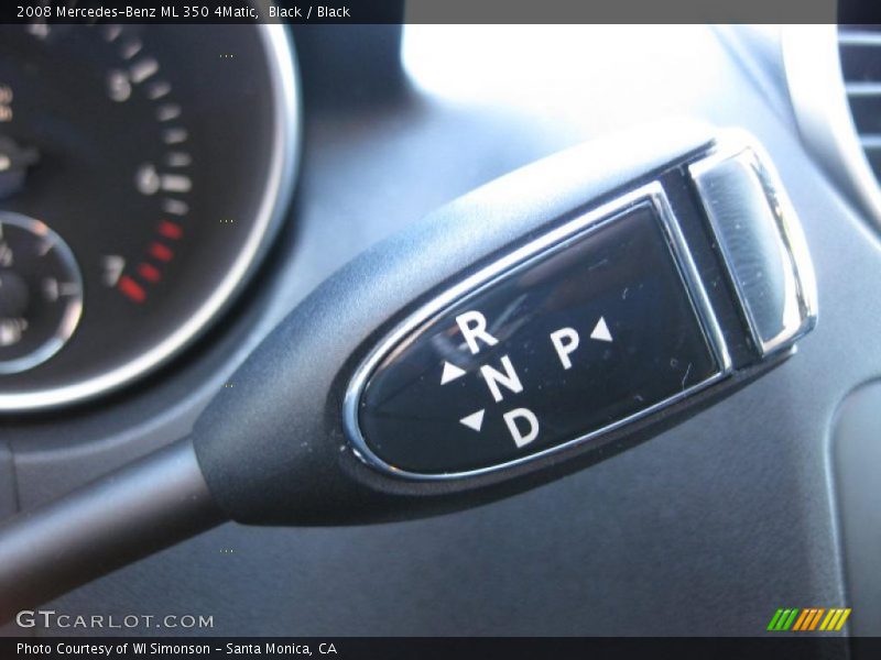 Black / Black 2008 Mercedes-Benz ML 350 4Matic