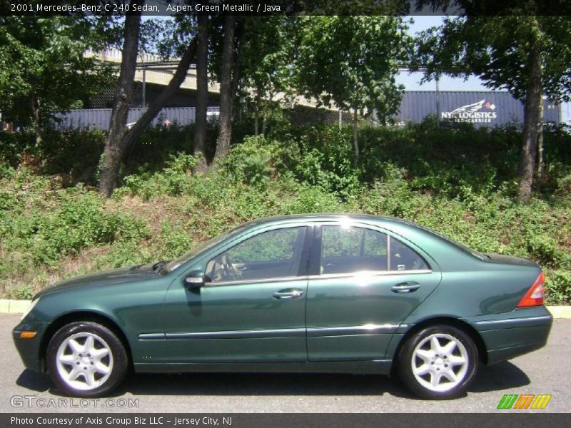 Aspen Green Metallic / Java 2001 Mercedes-Benz C 240 Sedan