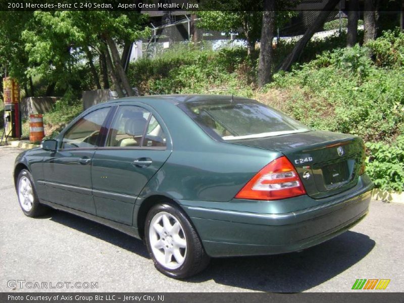 Aspen Green Metallic / Java 2001 Mercedes-Benz C 240 Sedan