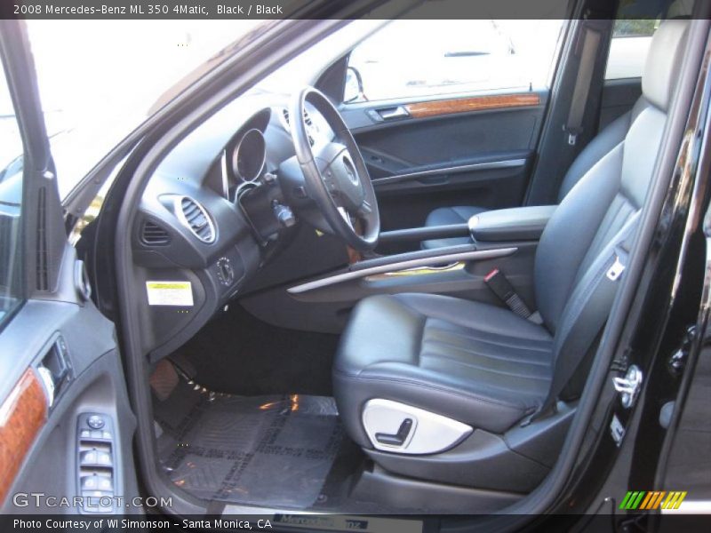 Black / Black 2008 Mercedes-Benz ML 350 4Matic