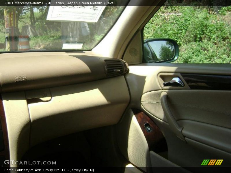 Aspen Green Metallic / Java 2001 Mercedes-Benz C 240 Sedan