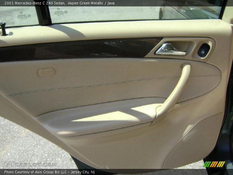 Aspen Green Metallic / Java 2001 Mercedes-Benz C 240 Sedan