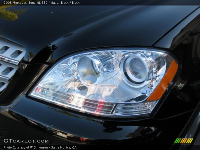 Black / Black 2008 Mercedes-Benz ML 350 4Matic