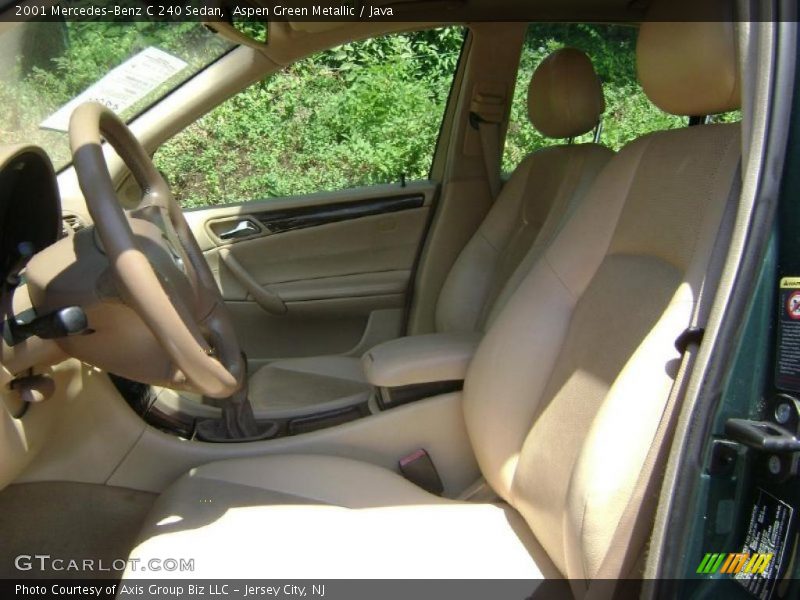 Aspen Green Metallic / Java 2001 Mercedes-Benz C 240 Sedan