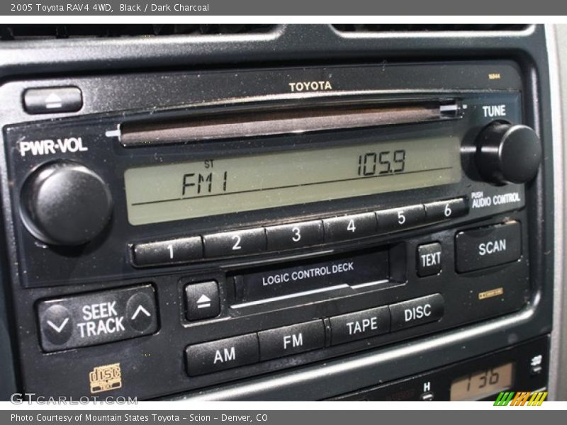 Black / Dark Charcoal 2005 Toyota RAV4 4WD