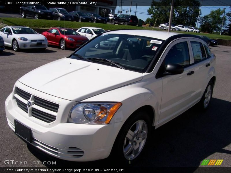 Stone White / Dark Slate Gray 2008 Dodge Caliber SE