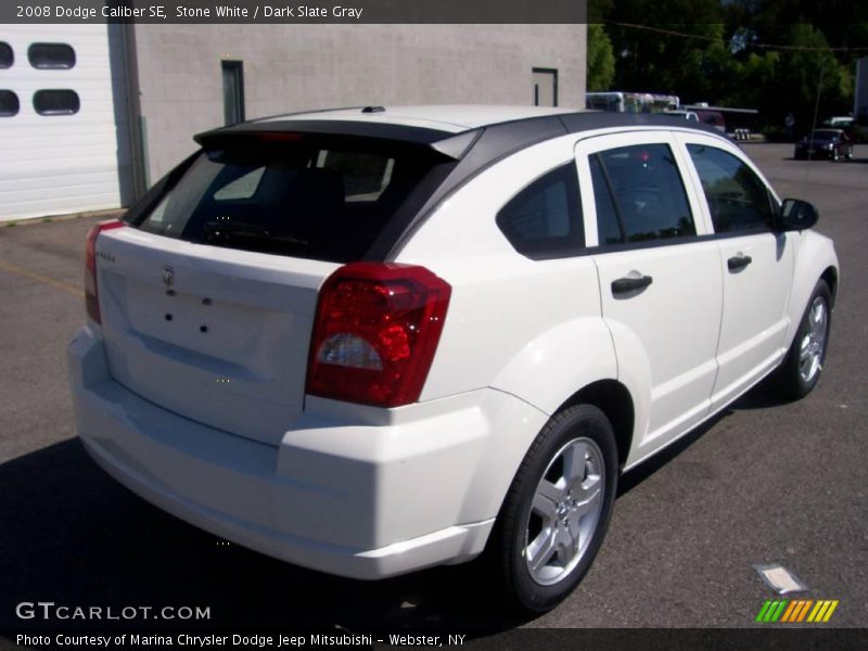 Stone White / Dark Slate Gray 2008 Dodge Caliber SE