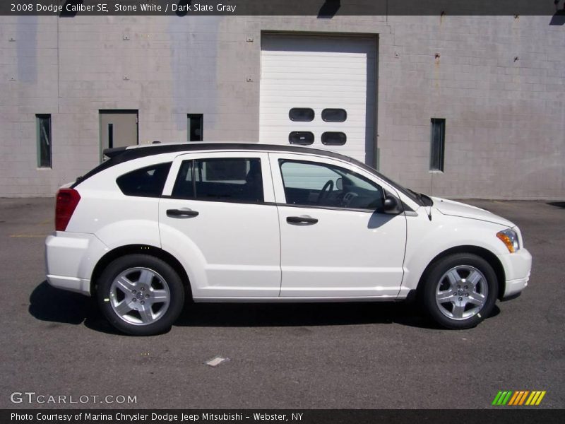 Stone White / Dark Slate Gray 2008 Dodge Caliber SE
