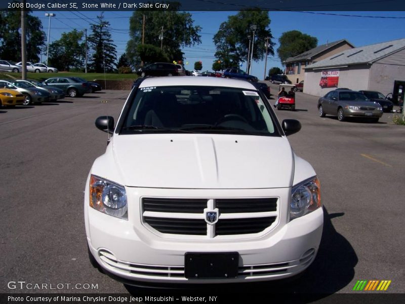 Stone White / Dark Slate Gray 2008 Dodge Caliber SE