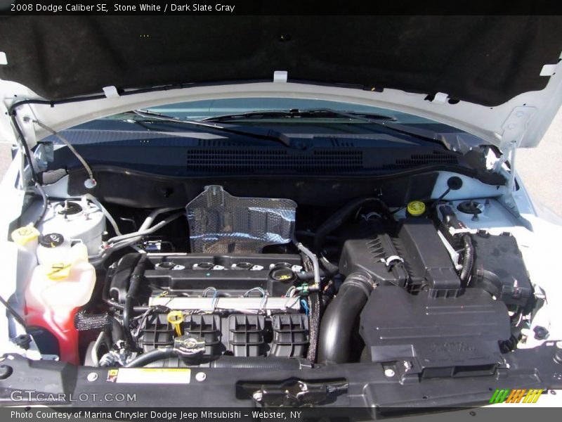 Stone White / Dark Slate Gray 2008 Dodge Caliber SE