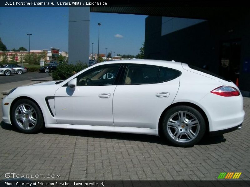Carrara White / Luxor Beige 2011 Porsche Panamera 4