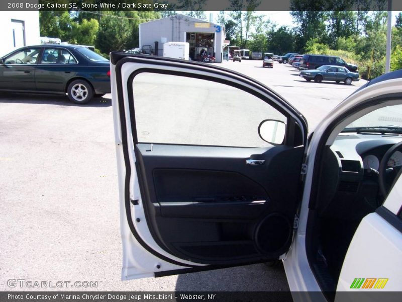 Stone White / Dark Slate Gray 2008 Dodge Caliber SE