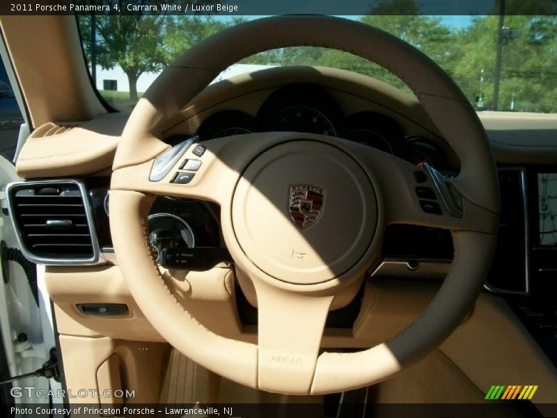 Carrara White / Luxor Beige 2011 Porsche Panamera 4