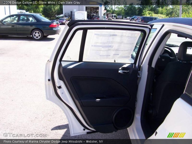 Stone White / Dark Slate Gray 2008 Dodge Caliber SE