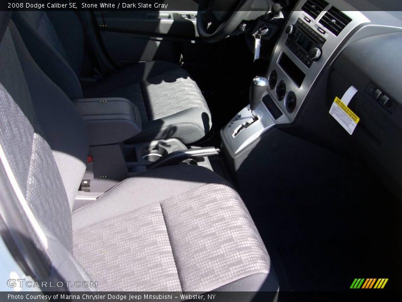 Stone White / Dark Slate Gray 2008 Dodge Caliber SE