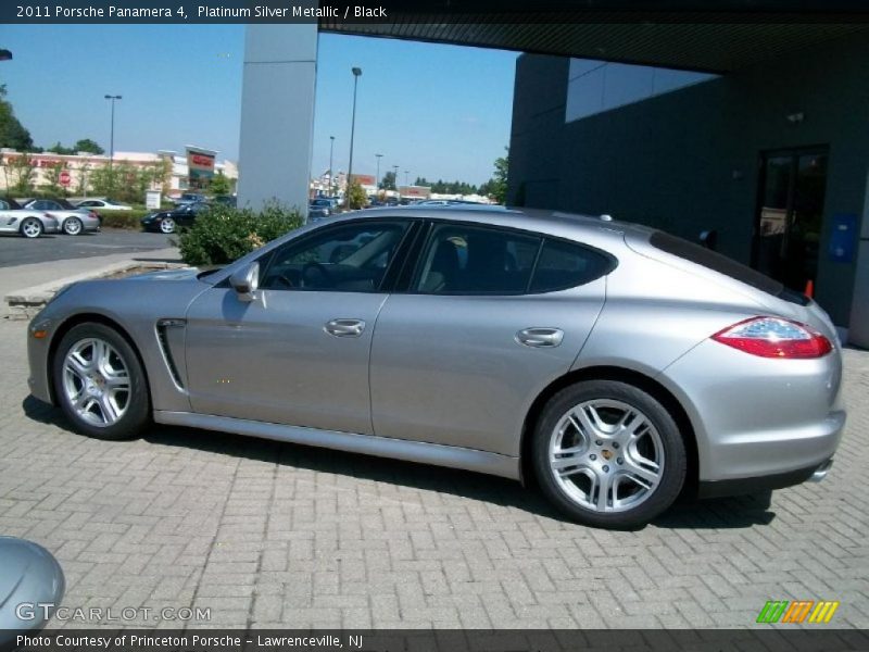 Platinum Silver Metallic / Black 2011 Porsche Panamera 4