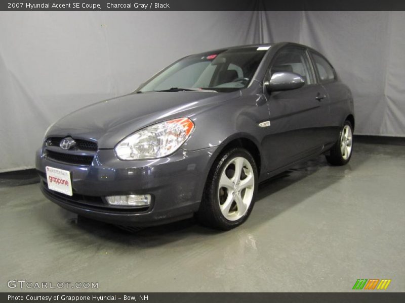 Charcoal Gray / Black 2007 Hyundai Accent SE Coupe