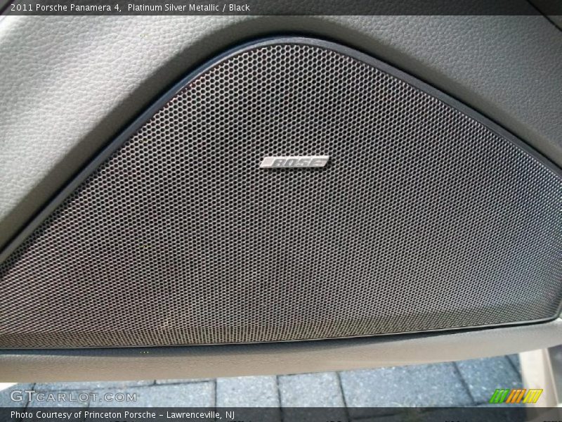 Platinum Silver Metallic / Black 2011 Porsche Panamera 4
