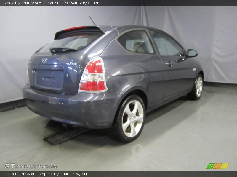 Charcoal Gray / Black 2007 Hyundai Accent SE Coupe