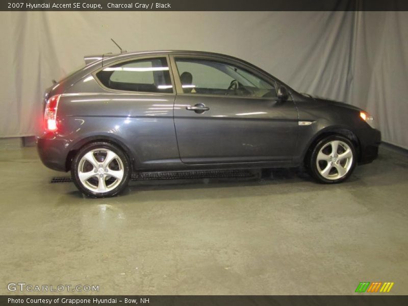 Charcoal Gray / Black 2007 Hyundai Accent SE Coupe
