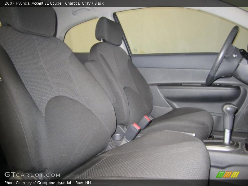 Charcoal Gray / Black 2007 Hyundai Accent SE Coupe
