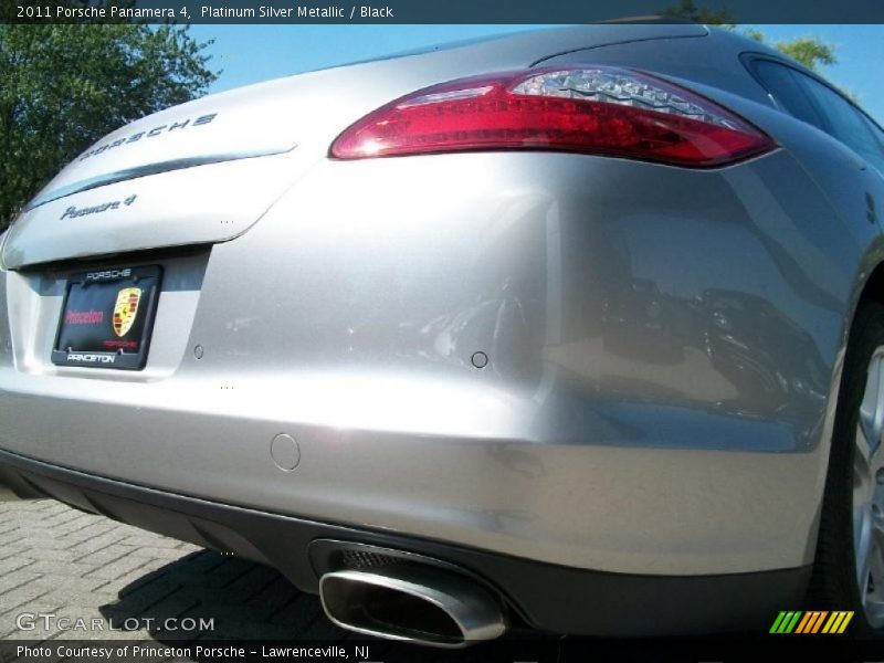 Platinum Silver Metallic / Black 2011 Porsche Panamera 4