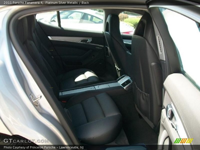 Platinum Silver Metallic / Black 2011 Porsche Panamera 4