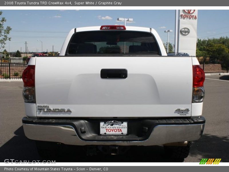 Super White / Graphite Gray 2008 Toyota Tundra TRD CrewMax 4x4