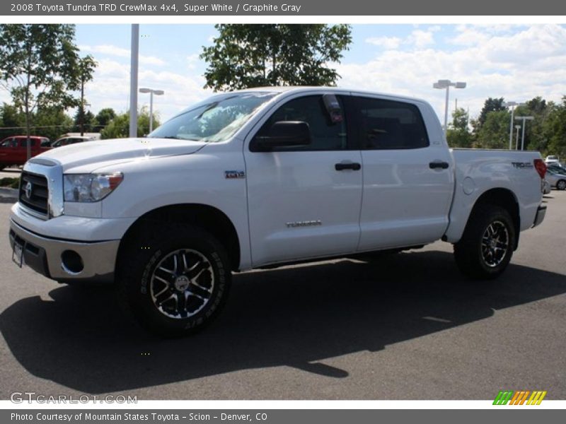 Super White / Graphite Gray 2008 Toyota Tundra TRD CrewMax 4x4