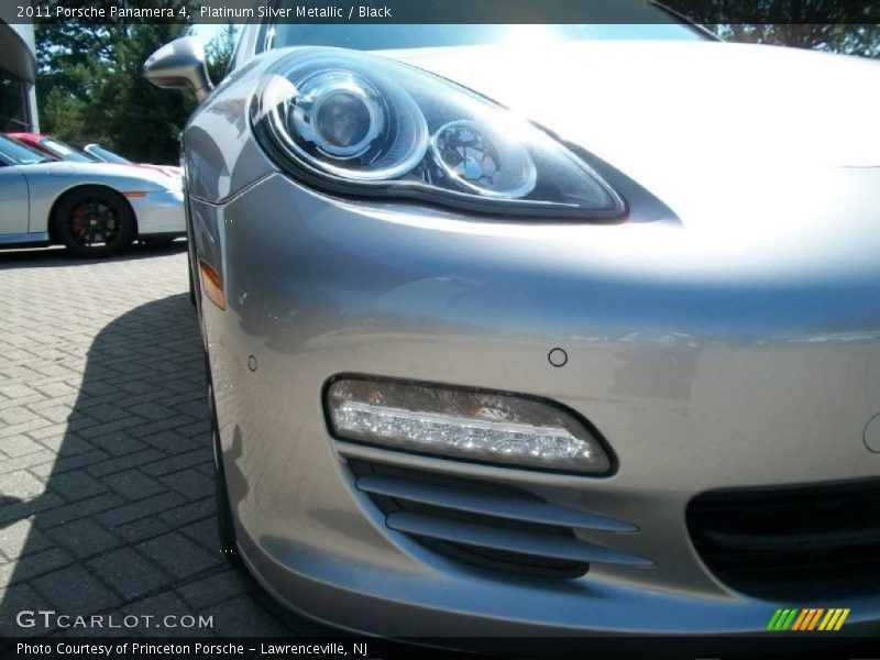 Platinum Silver Metallic / Black 2011 Porsche Panamera 4