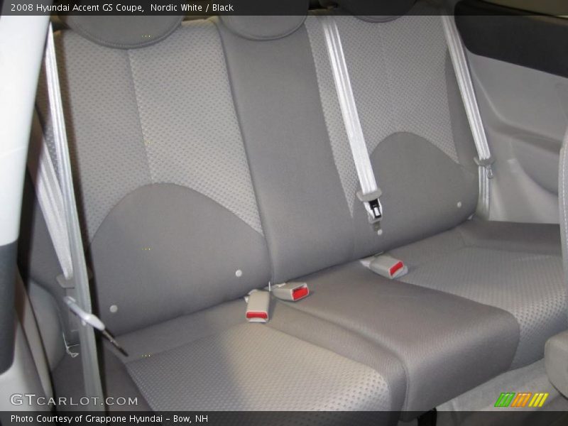Nordic White / Black 2008 Hyundai Accent GS Coupe