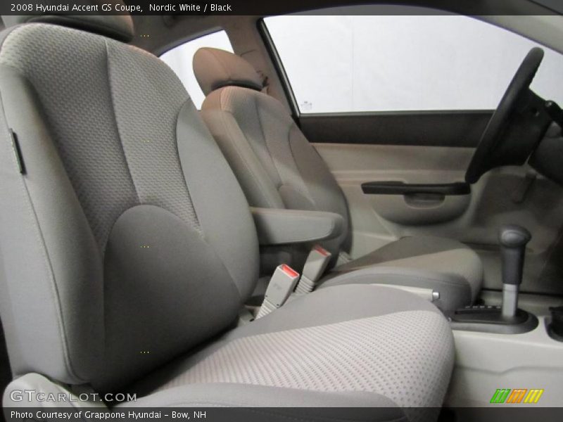 Nordic White / Black 2008 Hyundai Accent GS Coupe