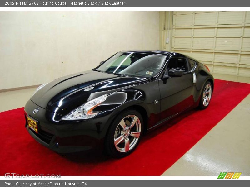 Magnetic Black / Black Leather 2009 Nissan 370Z Touring Coupe